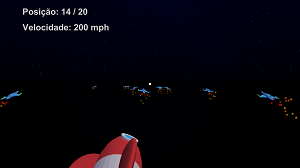 Tela do jogo Space Racers
